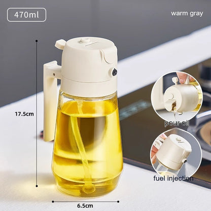 2 In 1  Olive Oil Sprayer Dispenser For Cooking