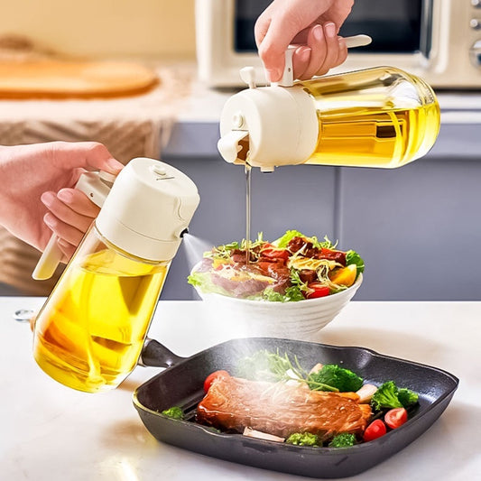 2 In 1  Olive Oil Sprayer Dispenser For Cooking